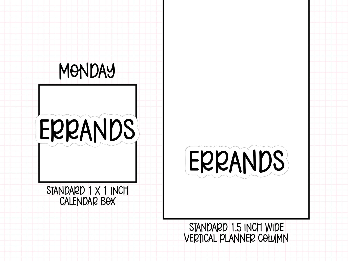 Errands Planner Stickers | AW-11