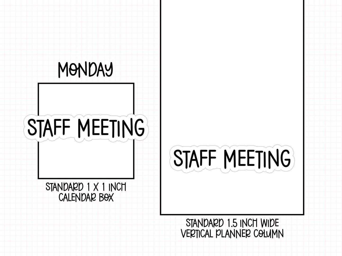Staff Meeting Planner Stickers | AW-14