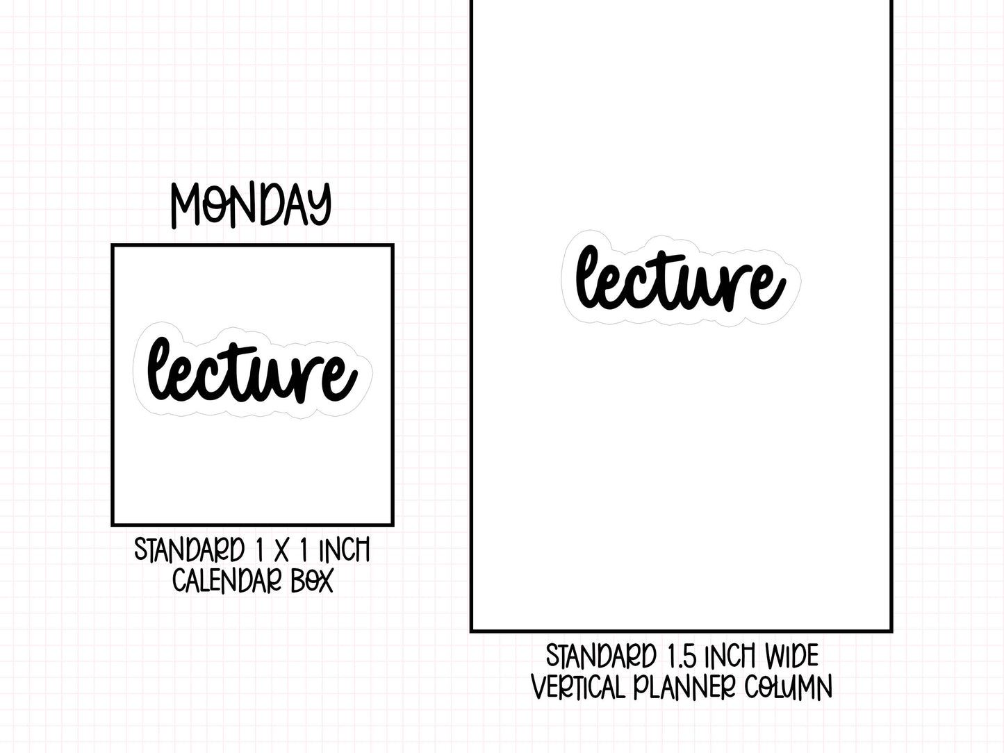 Lecture Planner Stickers | RF-06