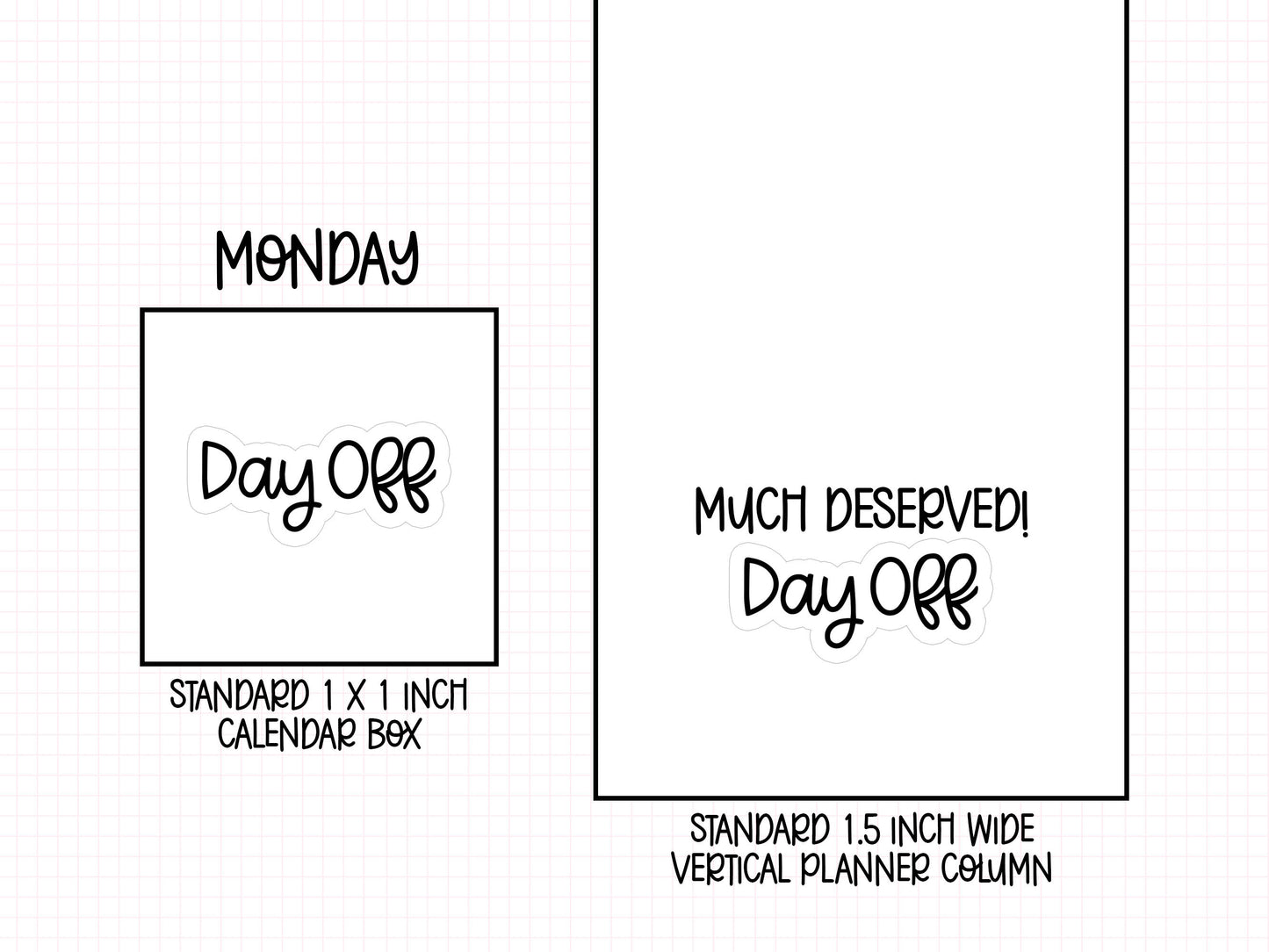 Day Off Planner Stickers | MS-40