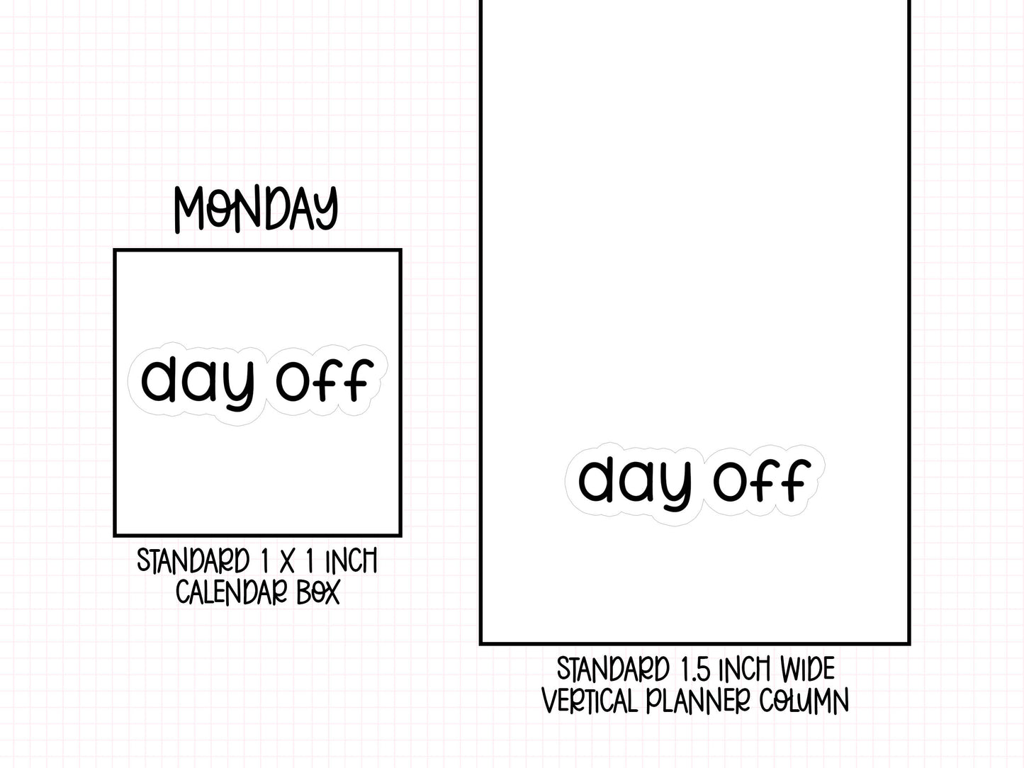 Day Off Planner Stickers | LR-25
