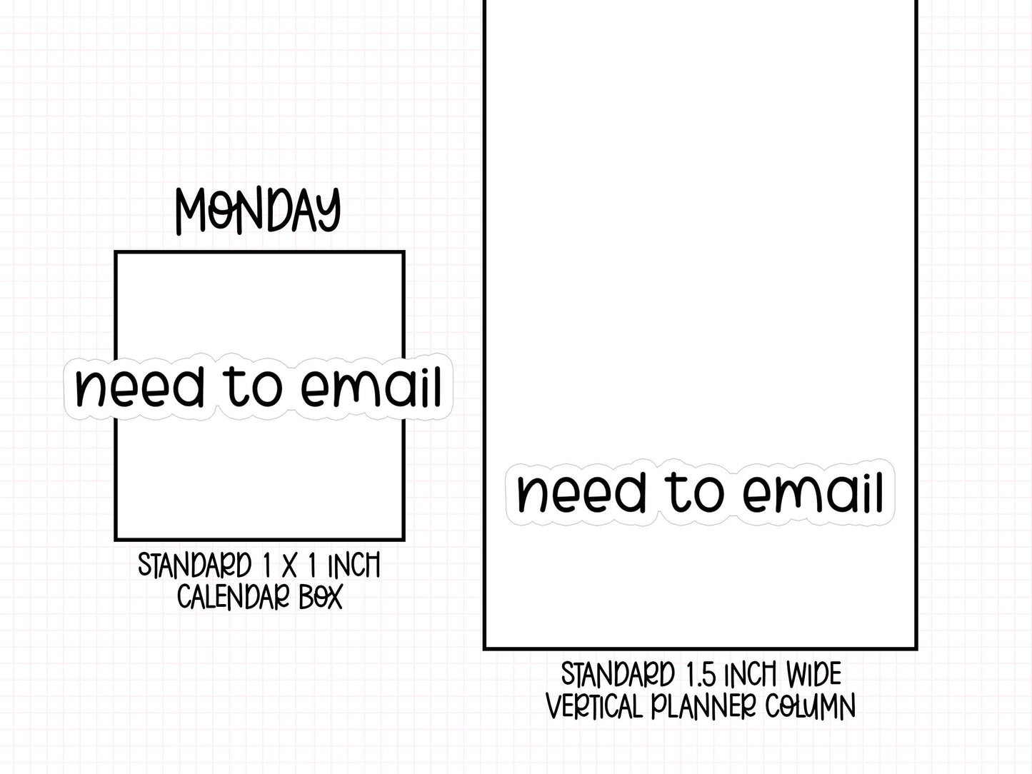 Need to Email Planner Stickers | LR-10