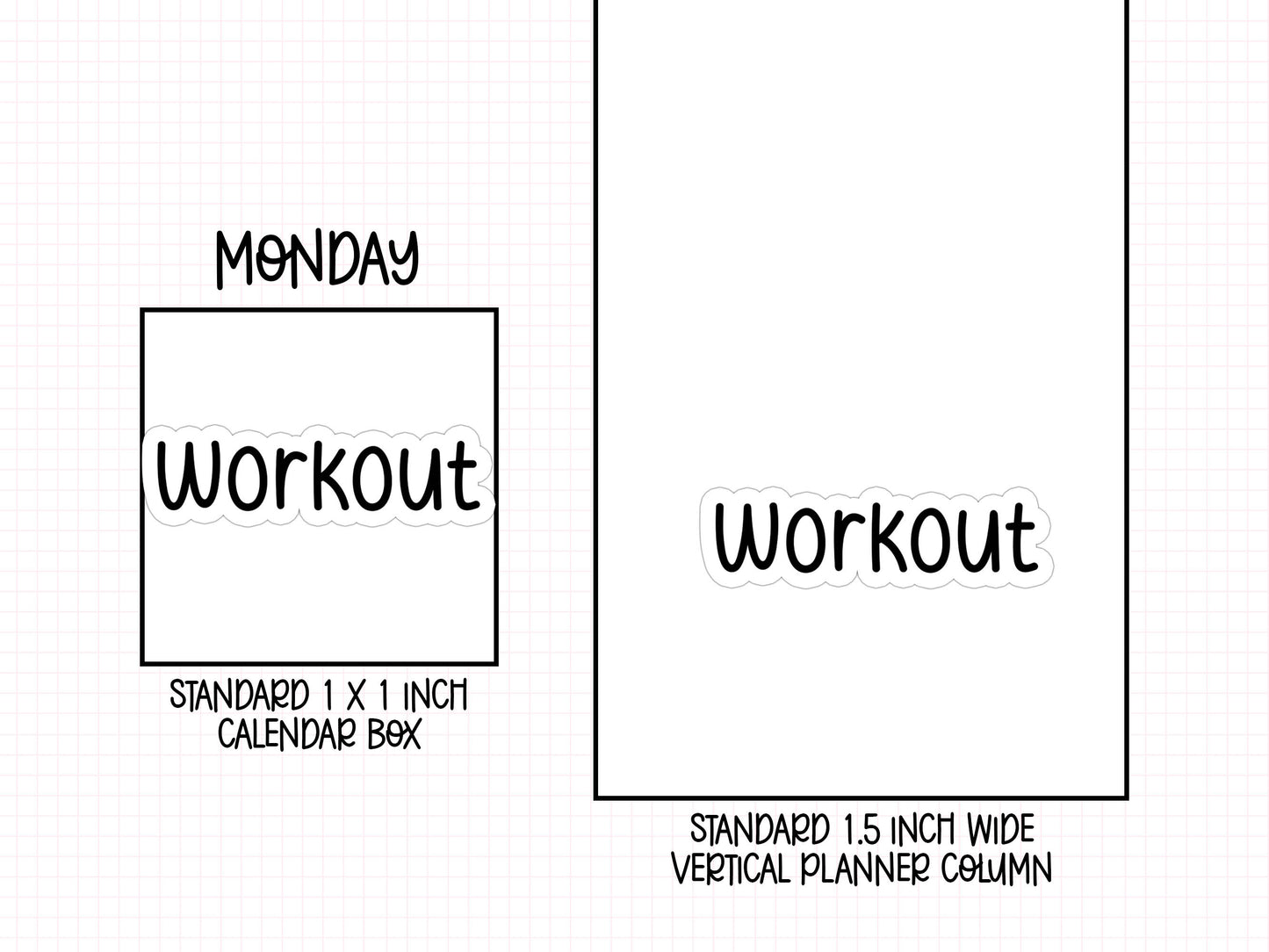 Workout Planner Stickers | NYP-15