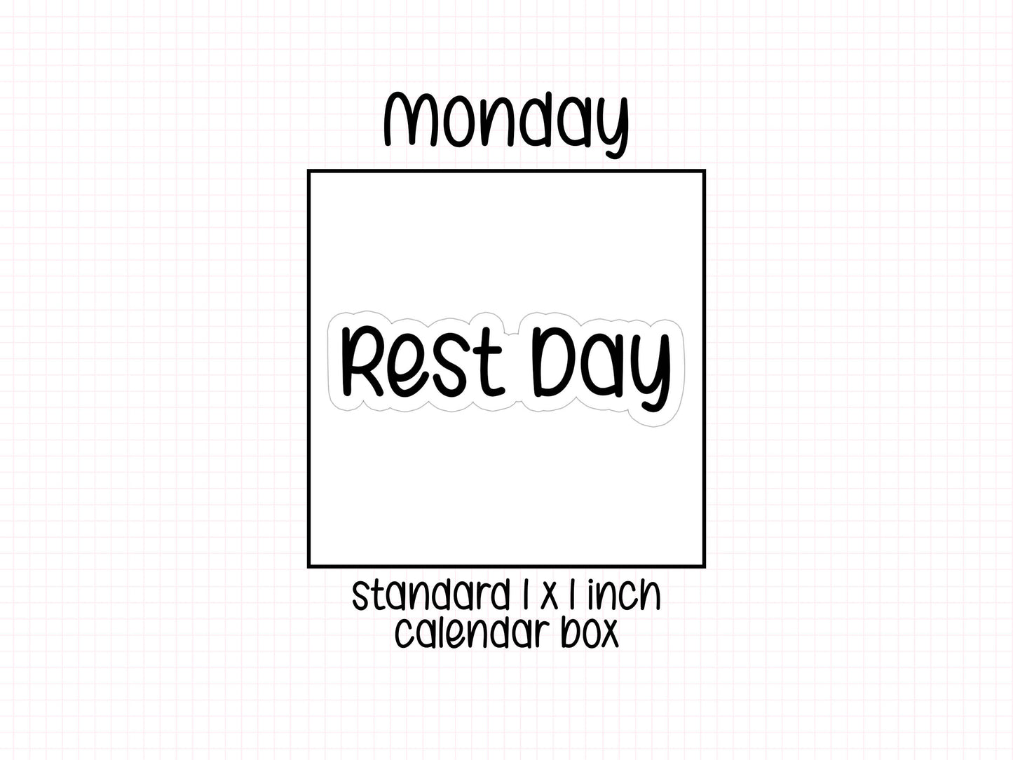 Rest Day Planner Stickers | NYP-02