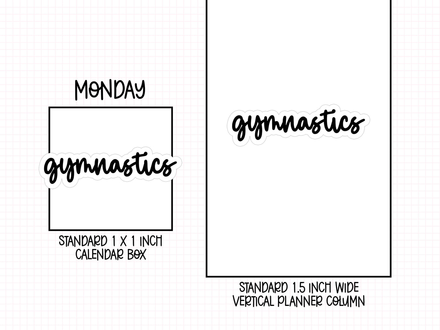 Gymnastics Planner Stickers | RF-17