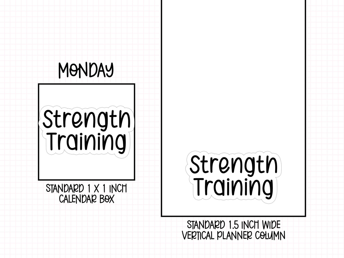Strength Training Planner Stickers | NYP-17