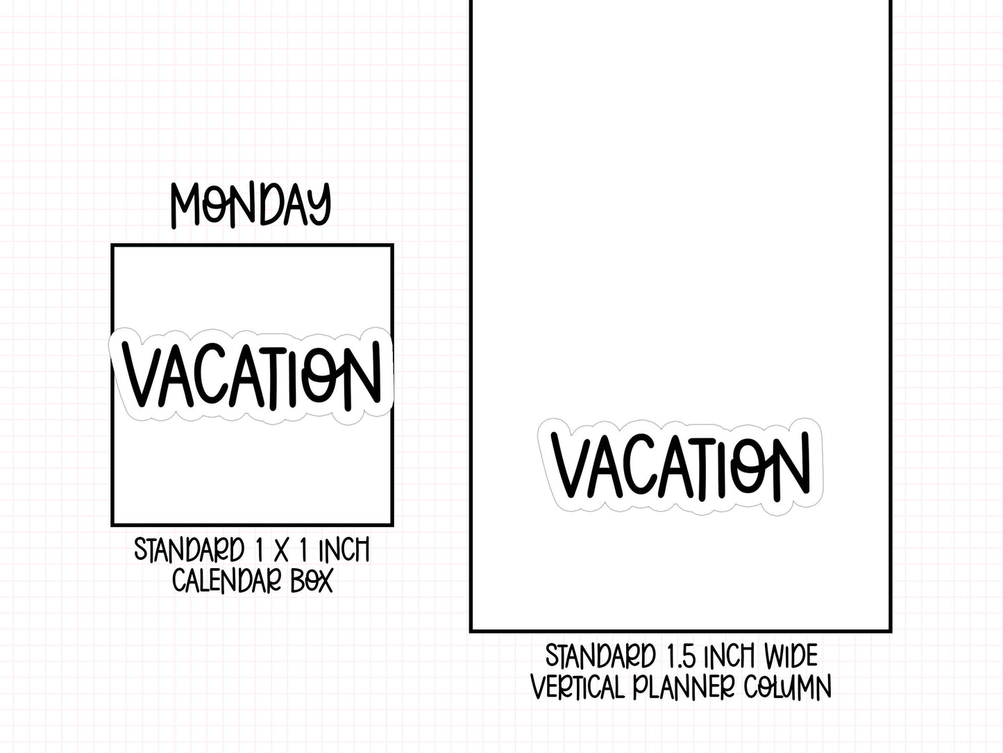 Vacation Planner Stickers | AW-10