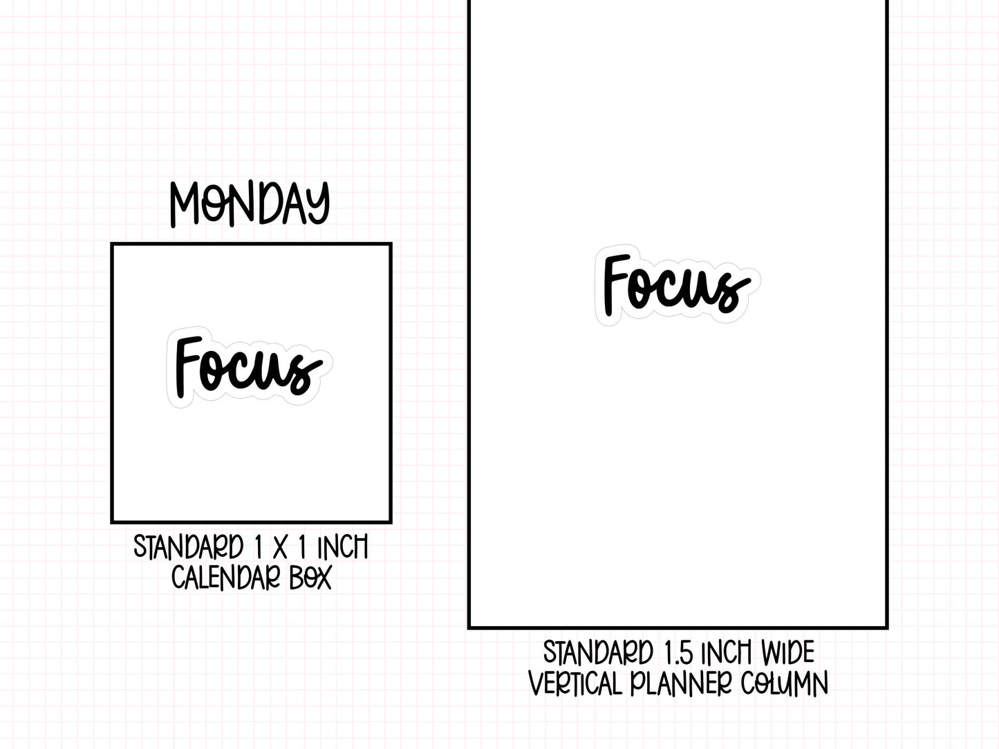 Focus Planner Stickers | RF-20