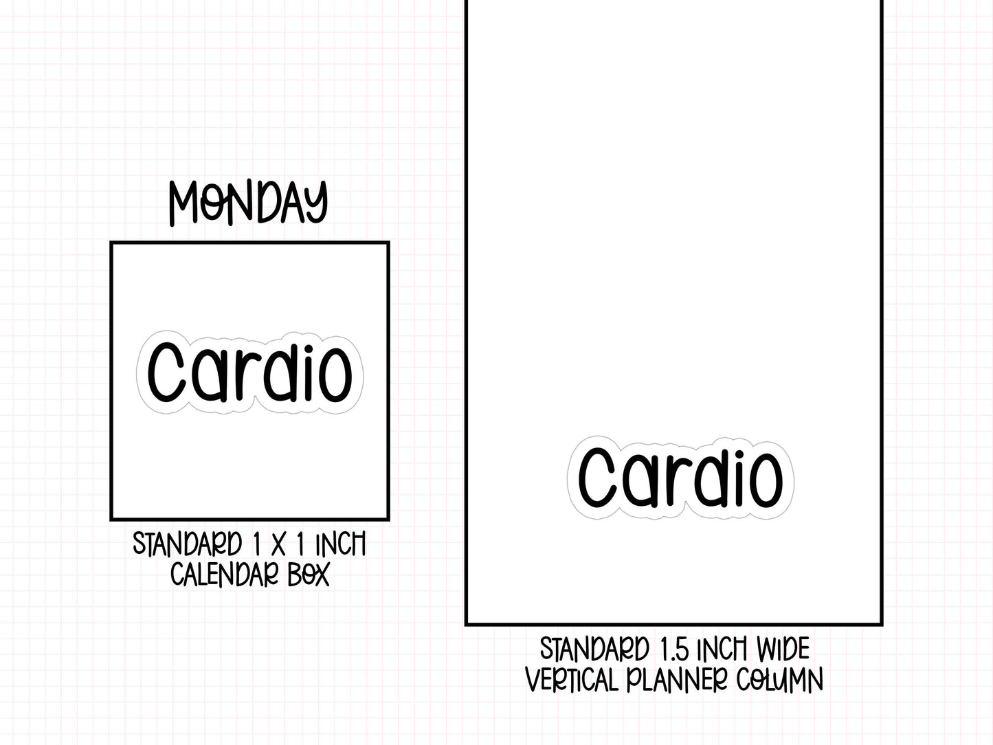 Cardio Planner Stickers | NYP-16