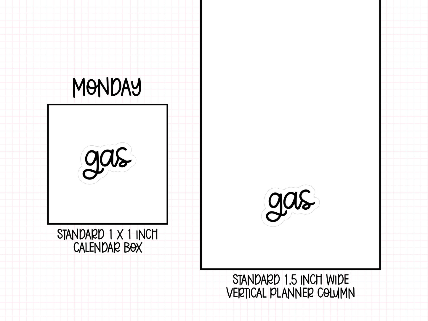 Gas Planner Stickers | MS-03