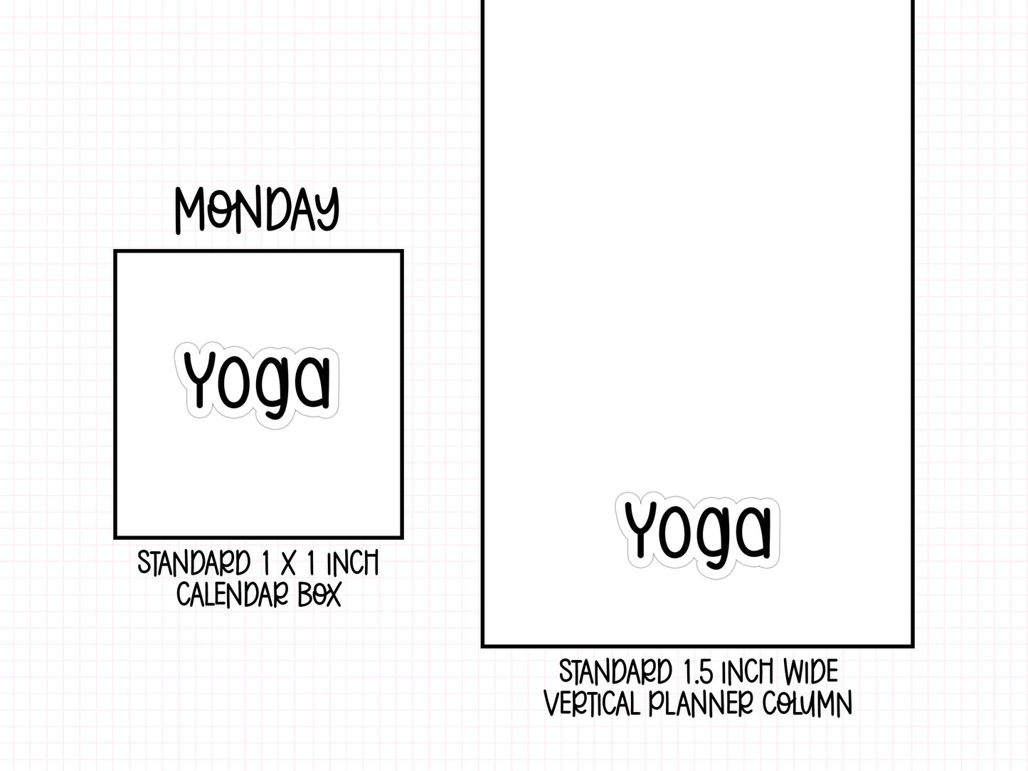 Yoga Planner Stickers | NYP-18