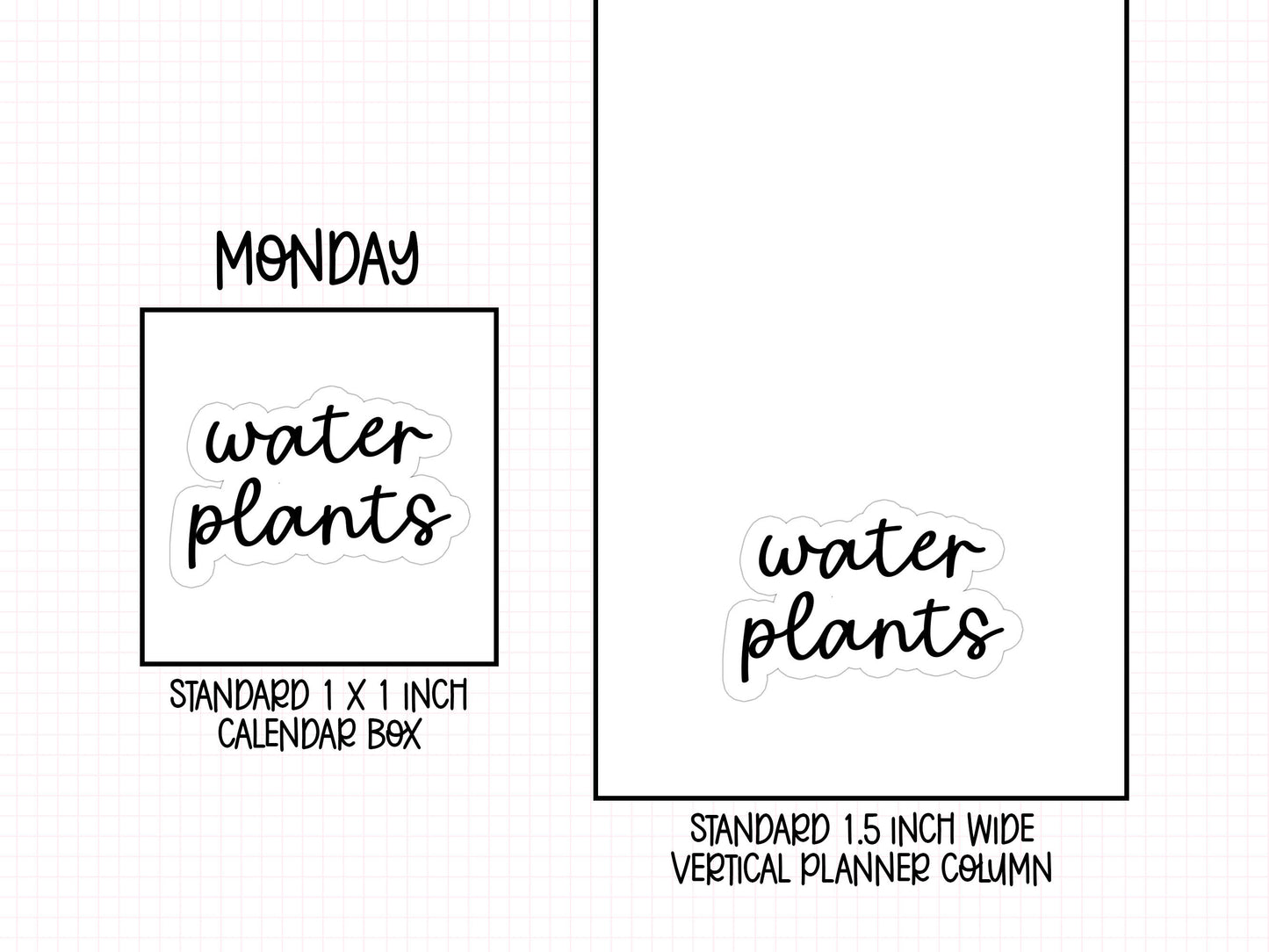 Water Plants Planner Stickers | AJ-10