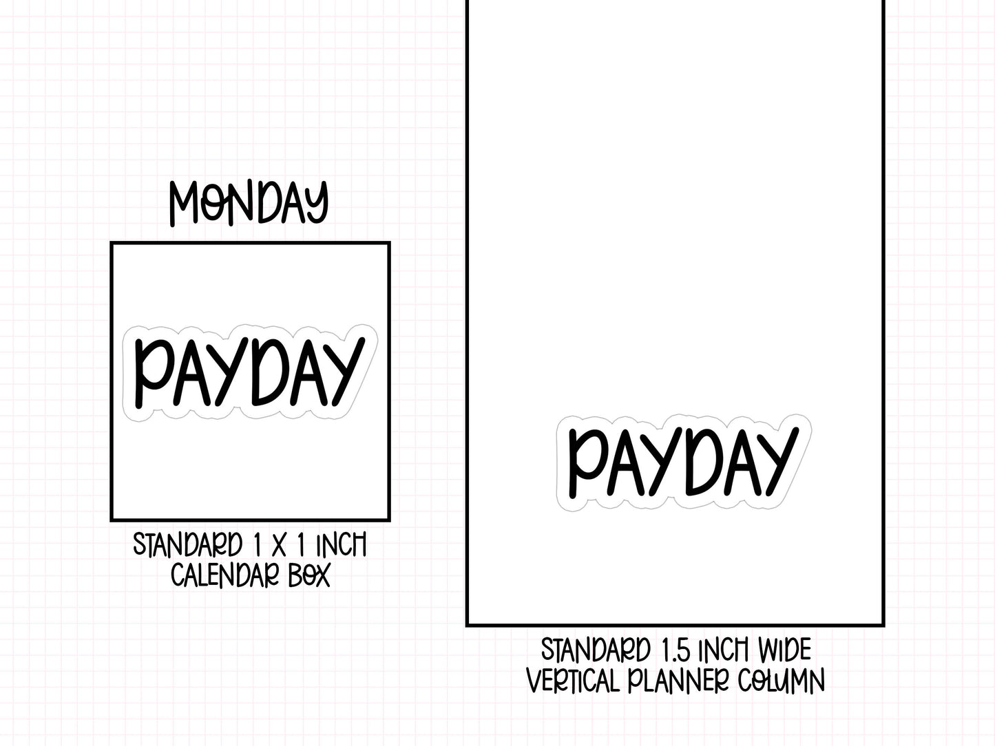 Payday Planner Stickers | AW-04