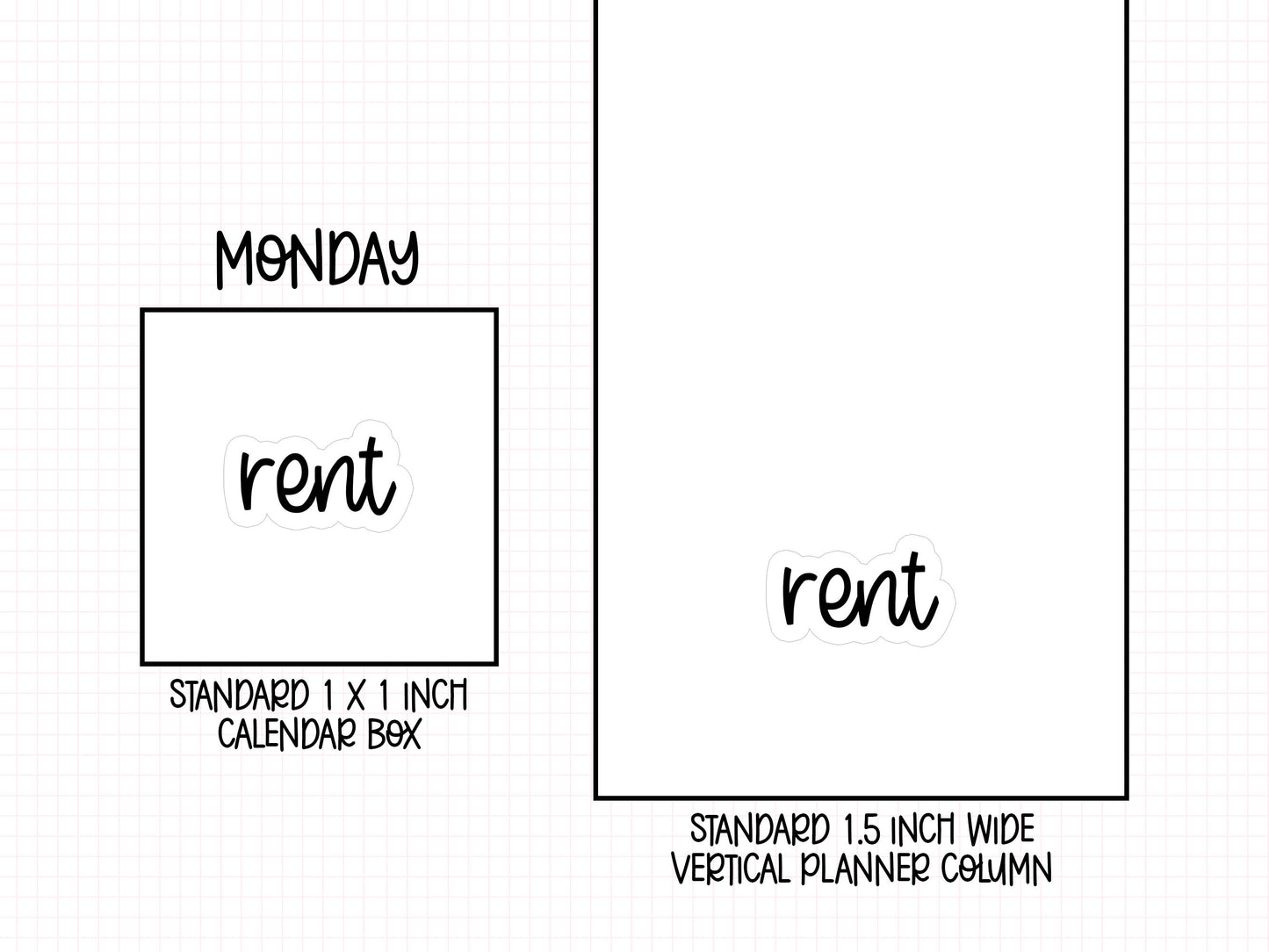 Rent Planner Stickers | MS-06