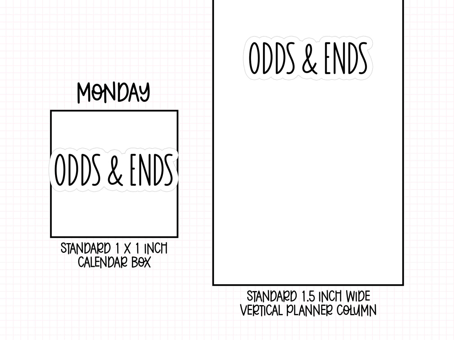 Odds & Ends Planner Stickers | SC-02