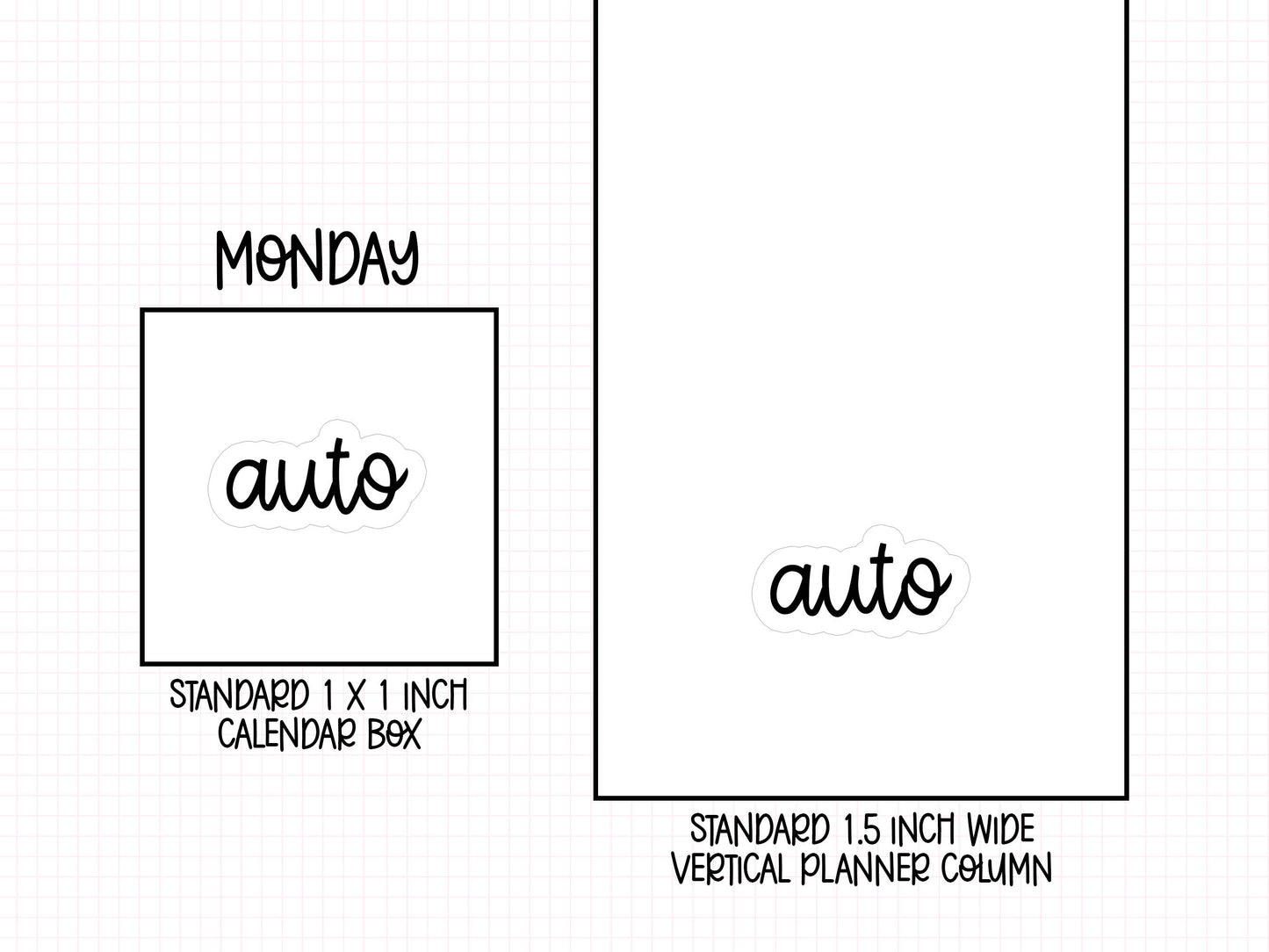 Auto Planner Stickers | MS-014