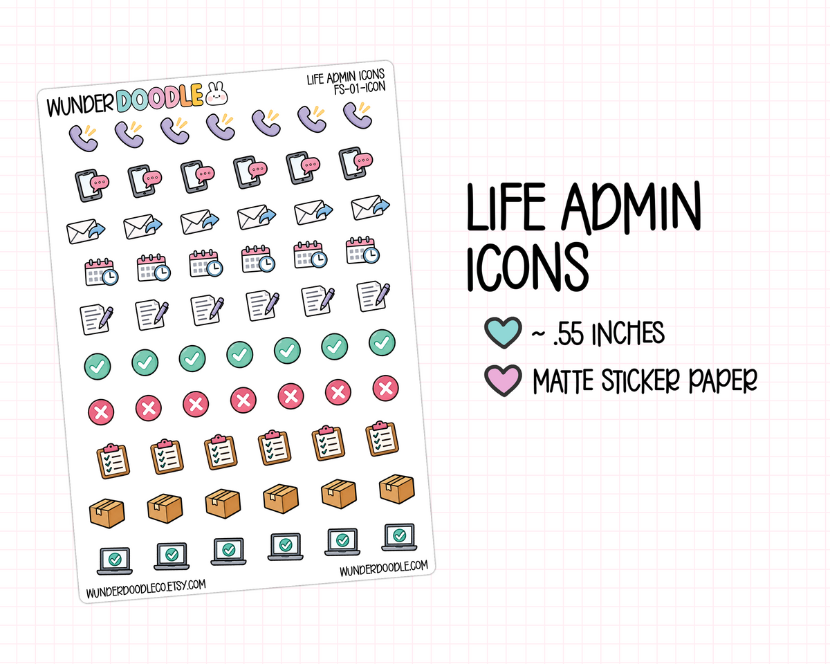 Life Admin Stickers | FS-01