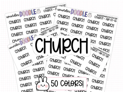 Church Planner Stickers | AW-01