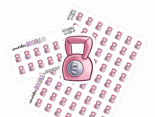 Kettlebell Planner Stickers | IC-030