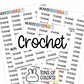 Crochet Planner Stickers | MS-51
