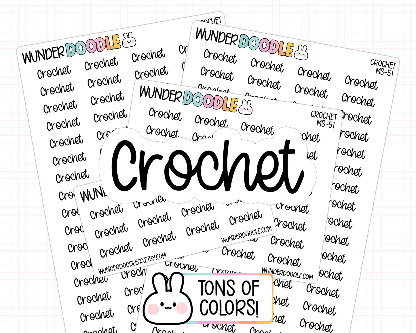 Crochet Planner Stickers | MS-51