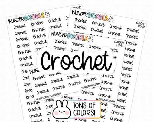Crochet Planner Stickers | MS-51