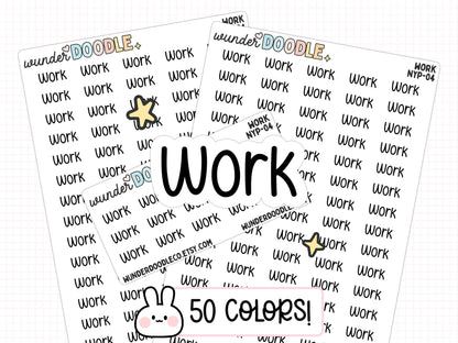 Work Planner Stickers | NYP-04