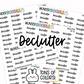 Declutter Planner Stickers | CS-16