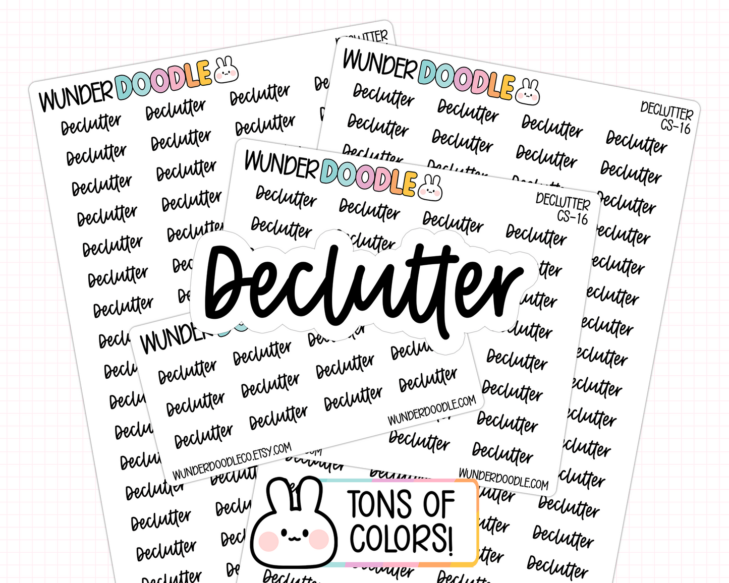 Declutter Planner Stickers | CS-16