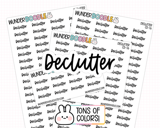 Declutter Planner Stickers | CS-16