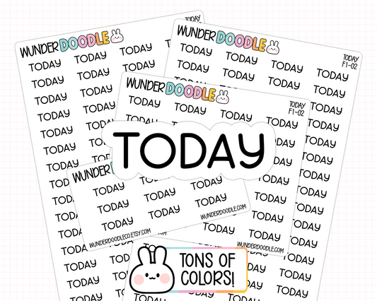 Today Planner Stickers | F1-02