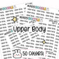 Upper Body Planner Stickers | NYP-21