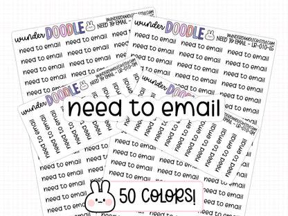 Need to Email Planner Stickers | LR-010