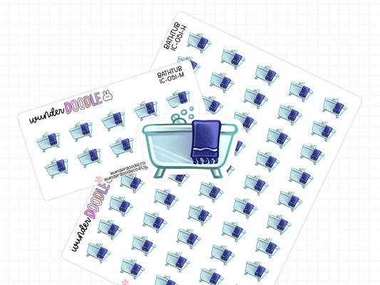 Bath Planner Stickers | IC-051