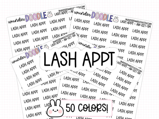 Lash Appt Planner Stickers | AW-21