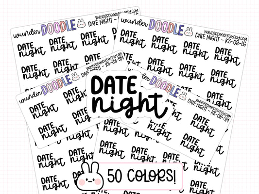 Date Night Planner Stickers | KS-08