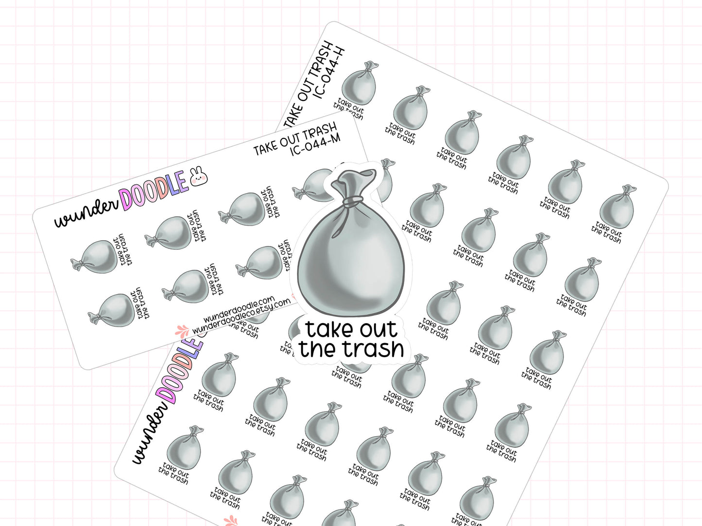 Take Out Trash Planner Stickers | IC-044