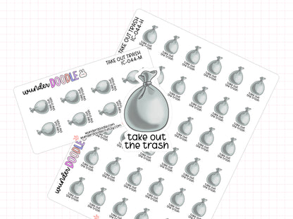 Take Out Trash Planner Stickers | IC-044