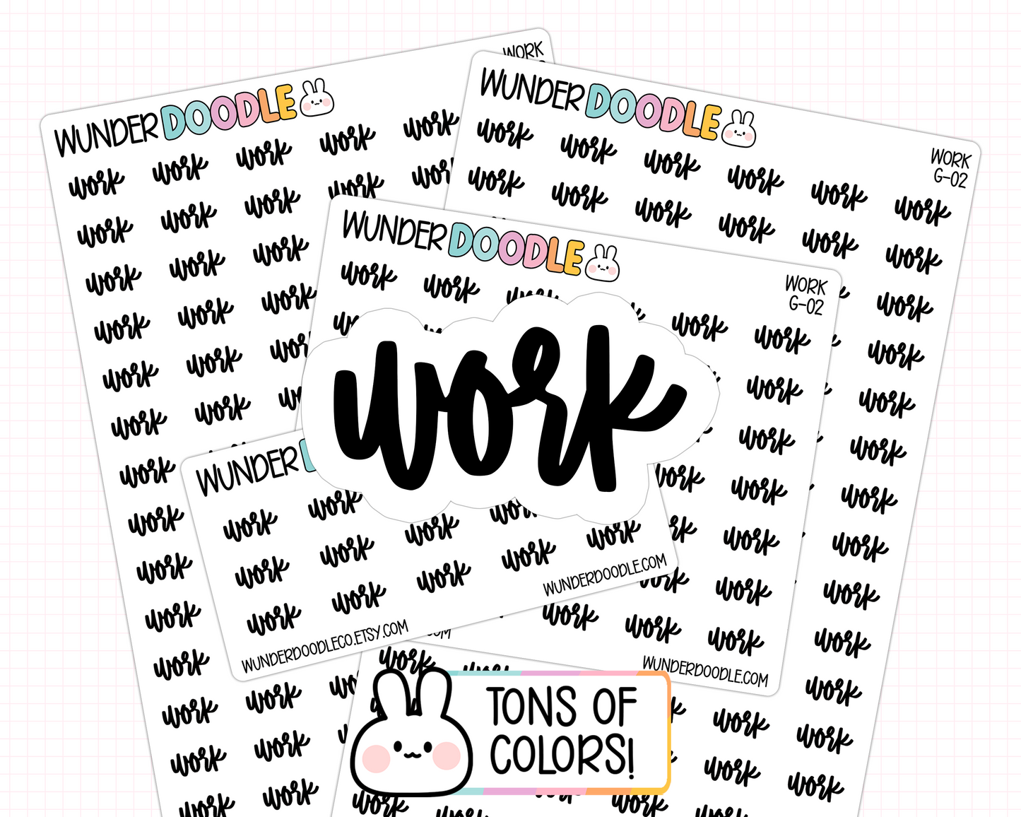 Work Planner Stickers | G-02