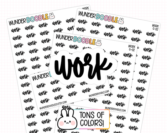 Work Planner Stickers | G-02