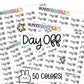 Day Off Planner Stickers | MS-40