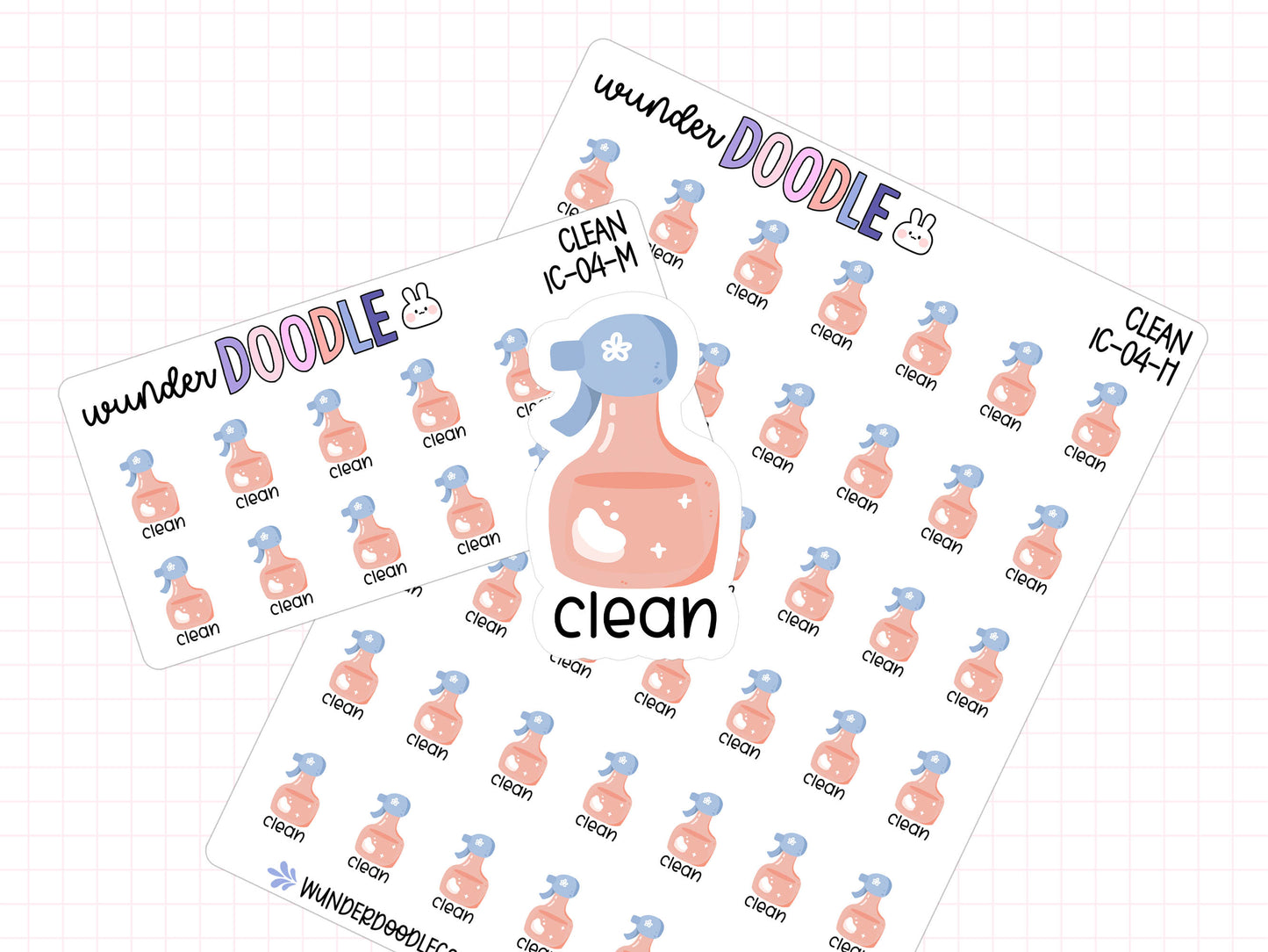 Clean Planner Stickers | IC-04