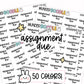 Assignment Due Planner Stickers | CS-07