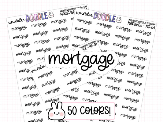 Mortgage Planner Stickers | MS-04