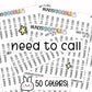 Need to Call Planner Stickers | LR-27