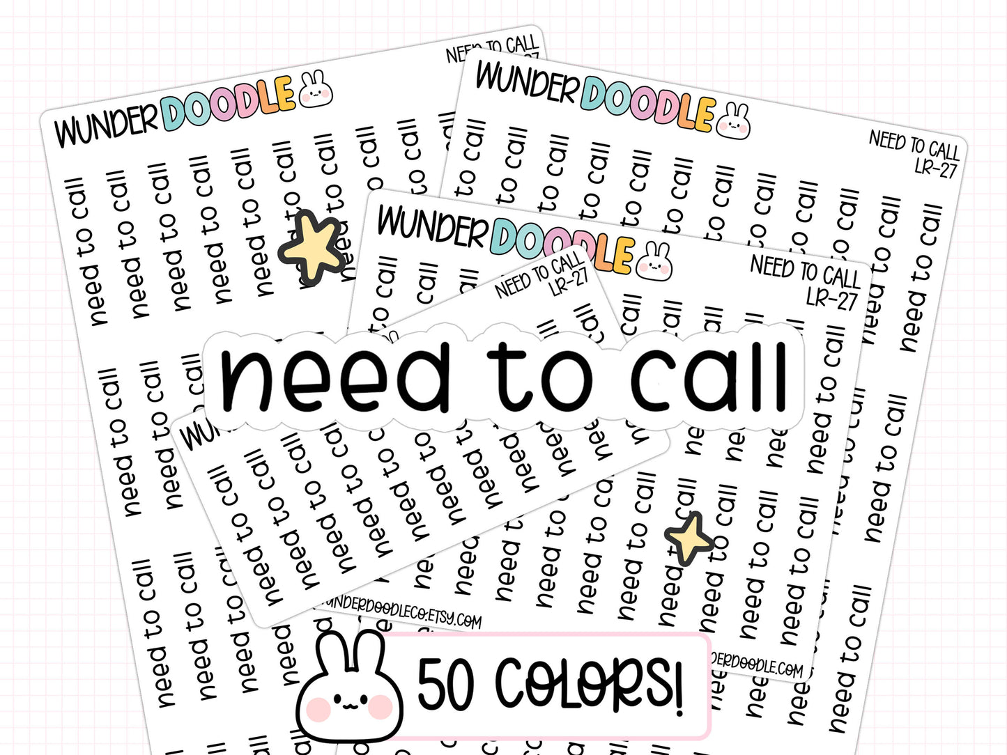Need to Call Planner Stickers | LR-27