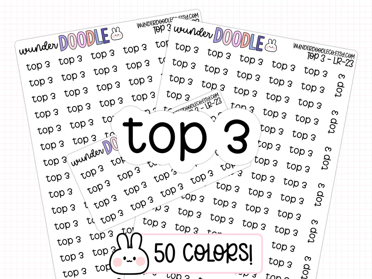 Top 3 Planner Stickers | LR-023