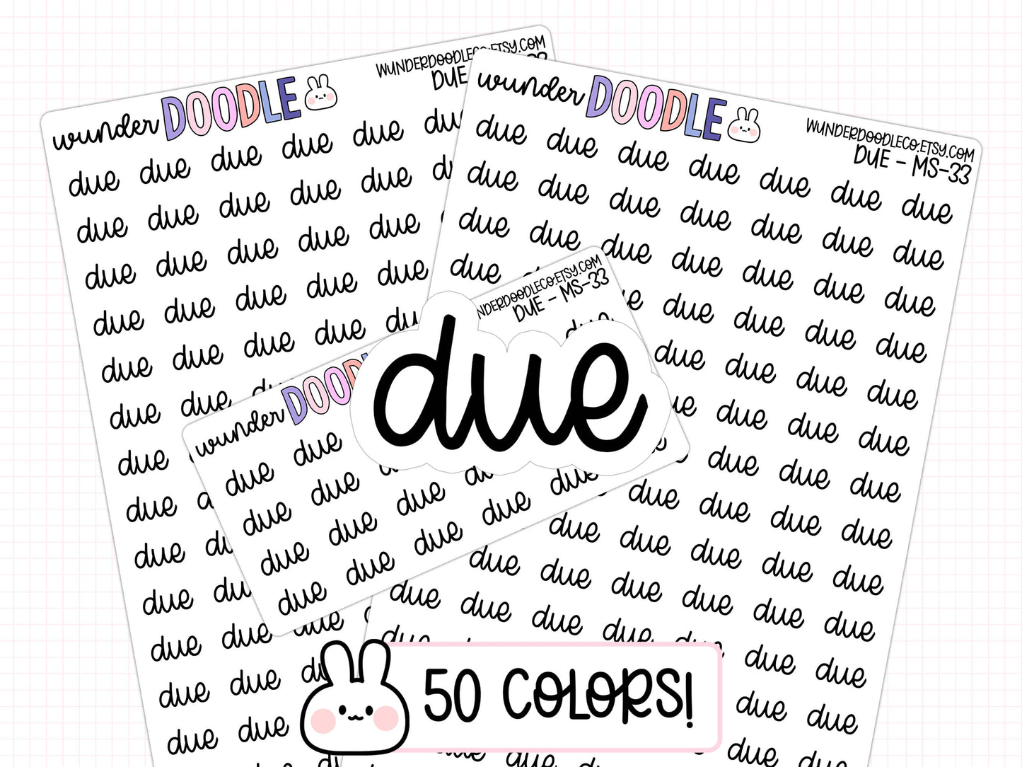 Due Planner Stickers | MS-33