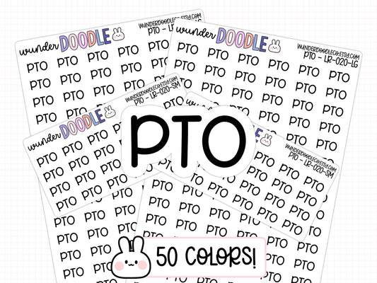 PTO Planner Stickers | LR-020