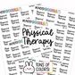 Physical Therapy Planner Stickers | BT-13